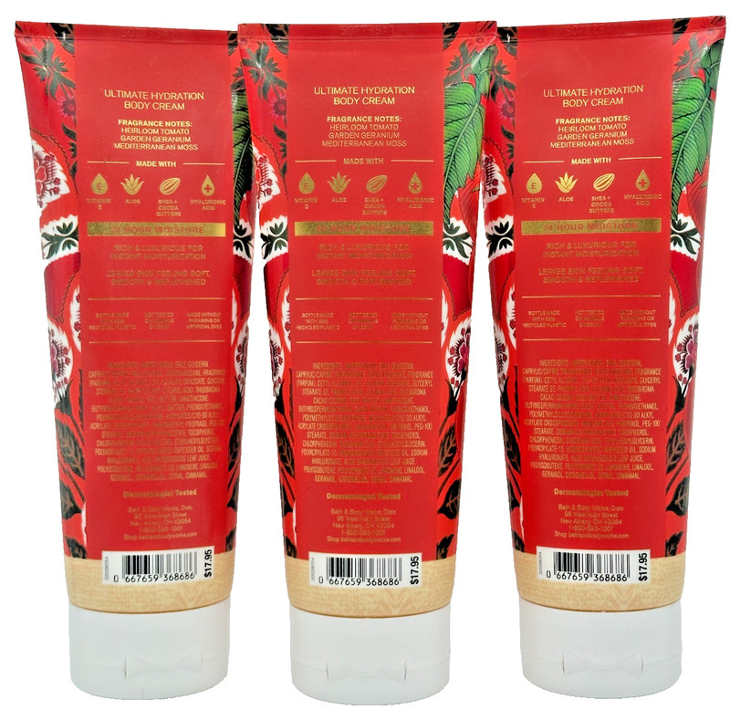 NEW Bath & Body Works Lot of 3 Tubes Off The Vine Hydrating Body Cream 8 oz gallery