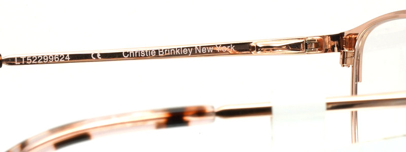 CHRISTIE BRINKLEY C327 BLK Black Womens Semi Cat Eye Eyeglasses 54-17-140 gallery