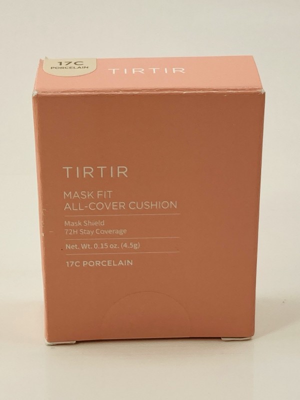 TIRTIR Mask Fit All-Cover Cushion Mini 17C Porcelain Foundation 0.15 oz Tested