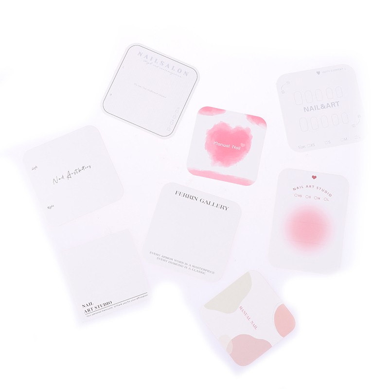 10Pcs Nail Packaging Display Cardboard Fake Nails Card For Press On Nails gallery