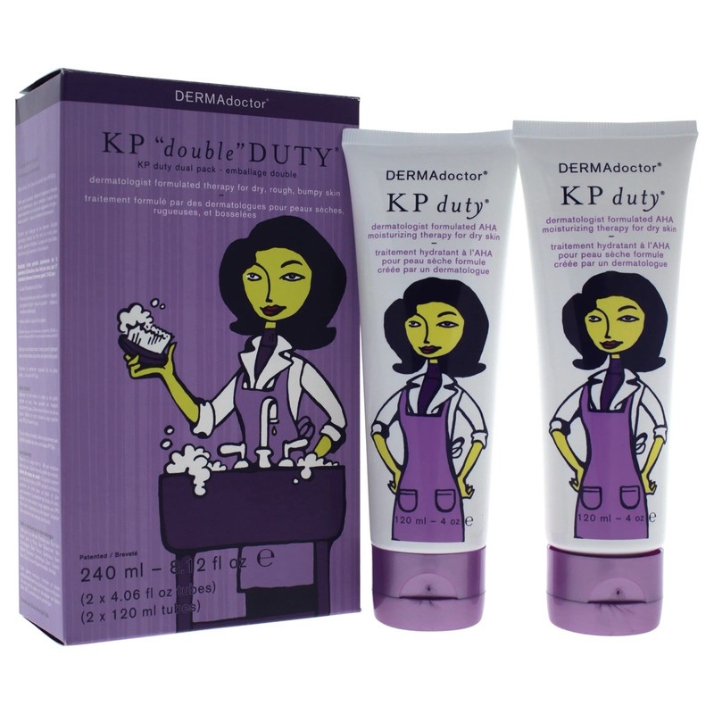 DERMAdoctor KP Double Duty Dual Pack Skin Repair Dry & Bumpy Skin 240ml NIB!