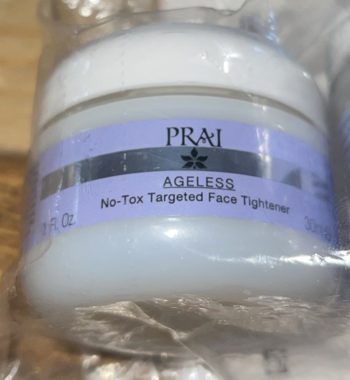 PRAI Ageless Throat Decolletage Creme 4 oz & No-Tox Face Tightener 1 oz - SEALED gallery