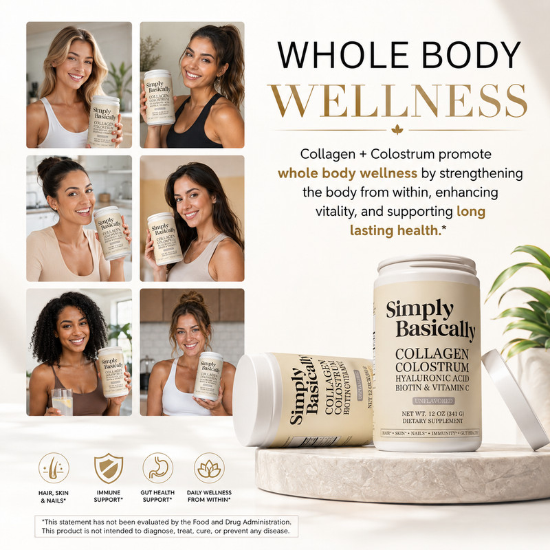Collagen Colostrum Powder Women Hyaluronic Acid Biotin Vitamin C Skin gallery