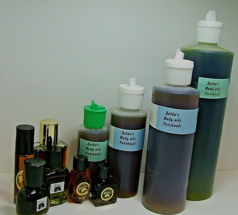 Zelda’s Patchouli Body Oil 1/3oz 1oz 4oz 8oz 16oz ALL SIZES !