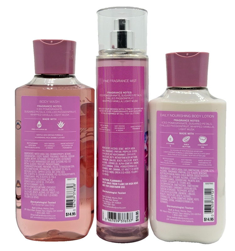 NEW Bath & Body Works Mix Lot of 3 Bottles Be Enchanted Body Wash Lotion Mist gallery