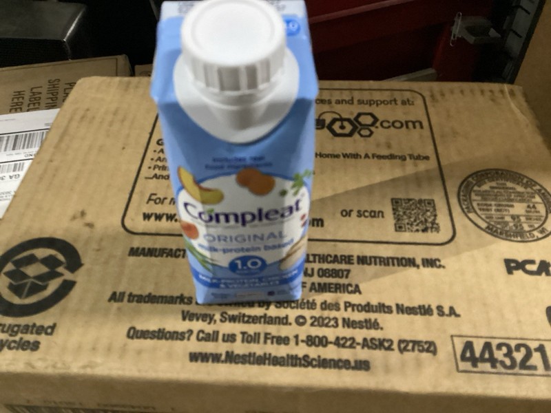 Nestle Compleat Original Tube Feeding Formula Unflavored 8.45 oz Carton 24 Ct