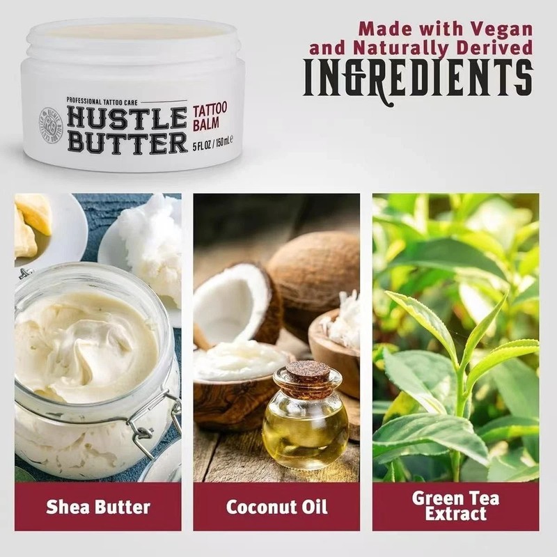 1 Pack Hustle Butter Tattoo Aftercare 5oz Heals & Protects New Tattoos Rugby gallery