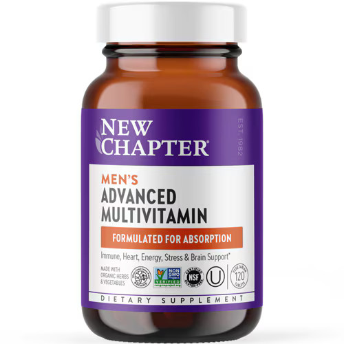 2 X New Chapter Men’s Advanced Multi — 120 Vegetarian Tablets