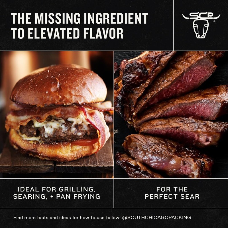 South Chicago Packing Wagyu Beef Tallow, 42 Ounces, Paleo-friendly Keto-friendly gallery