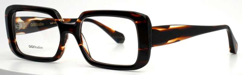 GIGI STUDIOS Bright 6502/2 Tortoise Unisex Rectangle Eyeglasses 53-17-145 B:37 A