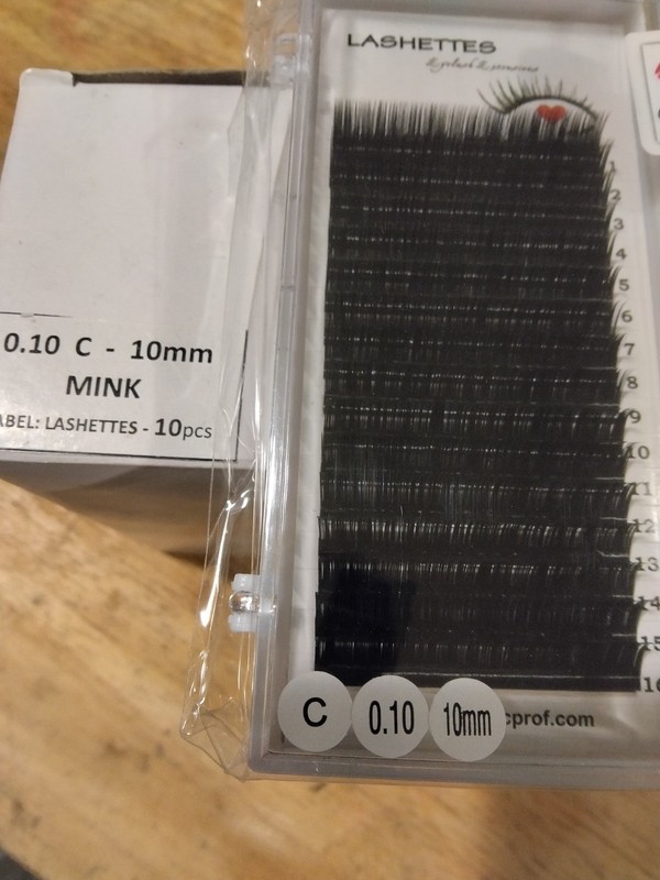 Lashettes Faux Mink Eyelash Extensions 0.10 C 10mm 16rows