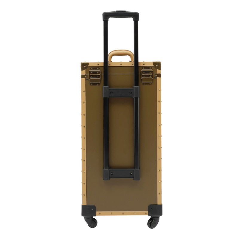 Hairdressing Case, Hairdressing Tool Organiser Box 38*25*82cm 15-20kg Gold gallery