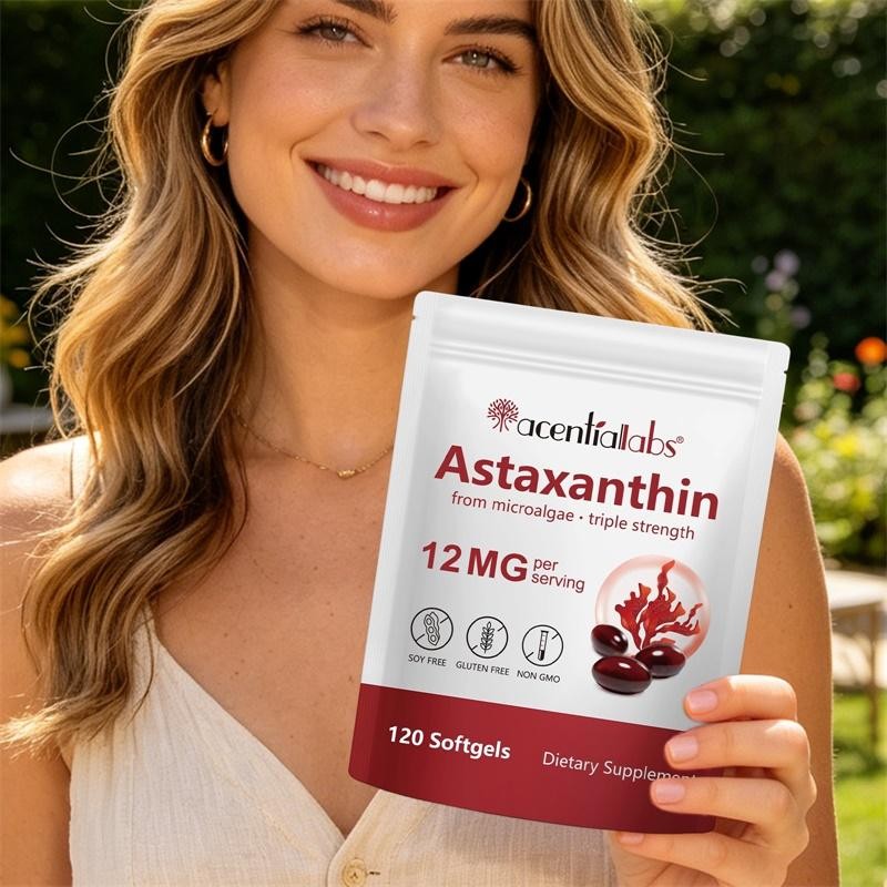 Acentiallabs Triple Strength Astaxanthin 12mg 120 Softgels Eye Skin Health gallery