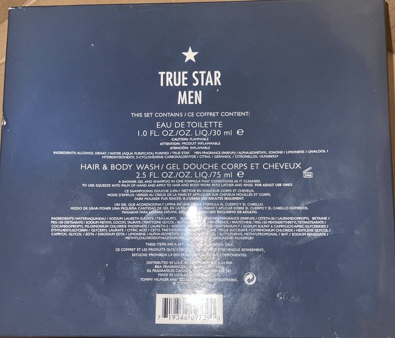 True Star Men 1 oz EAU de Toilette and Hair and Body Wash 2.5 fl oz Pack of 1 gallery