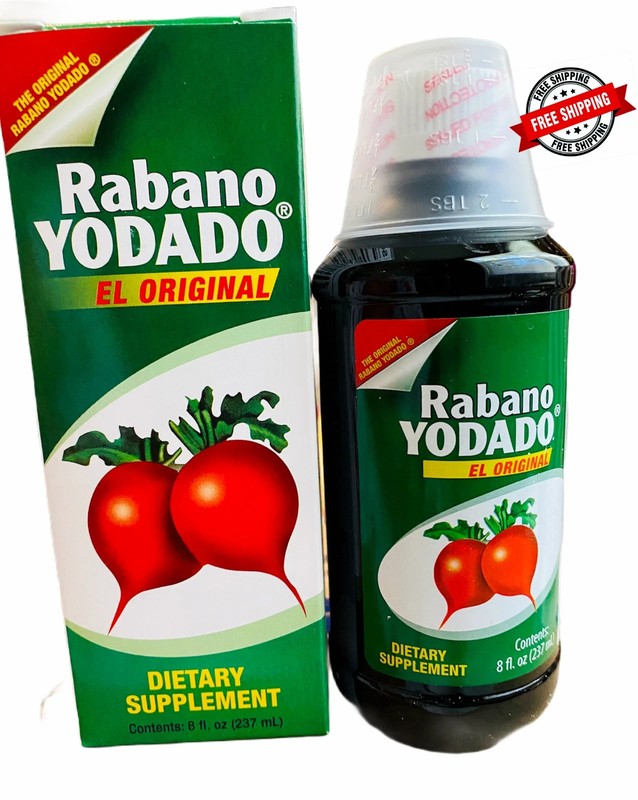 Rabano Yodado de «El Salvador» Dietary Supplement with Vit B – 8 fl oz (2-Pack)