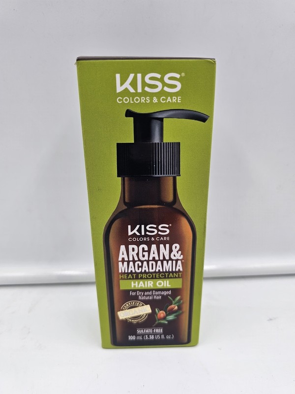 KISS Argan & Macademia Reparative Hair Oil Serum 100mL (3.38 US fl.oz.)