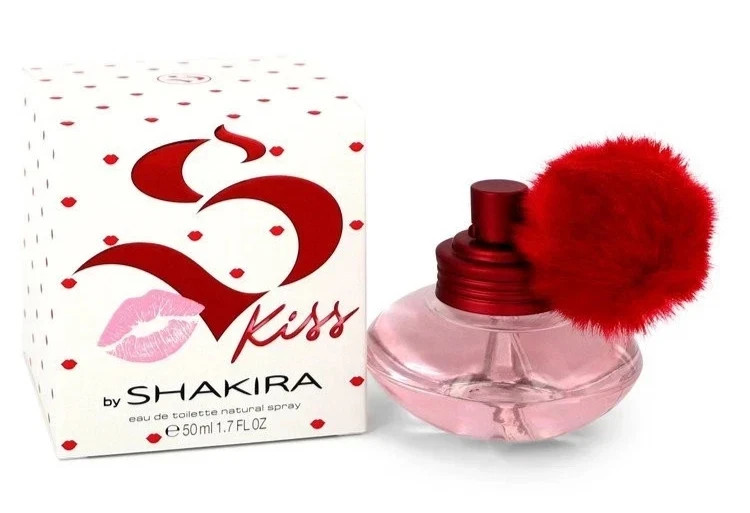 S KISS BY SHAKIRA-WOMEN-EDT-SPRAY-1.7 OZ-50 ML-AUTHENTIC-MADE IN SPAIN