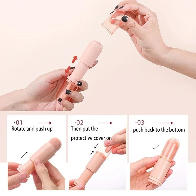 4Pcs/Set 4 in 1 Telescopic Makeup Brush Portable Travel Makeup Brushes Set Eyesh gallery