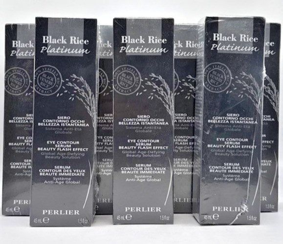 7x Perlier Black Rice Platinum Eye Contour Serum Beauty Flash Effect 5 Oz