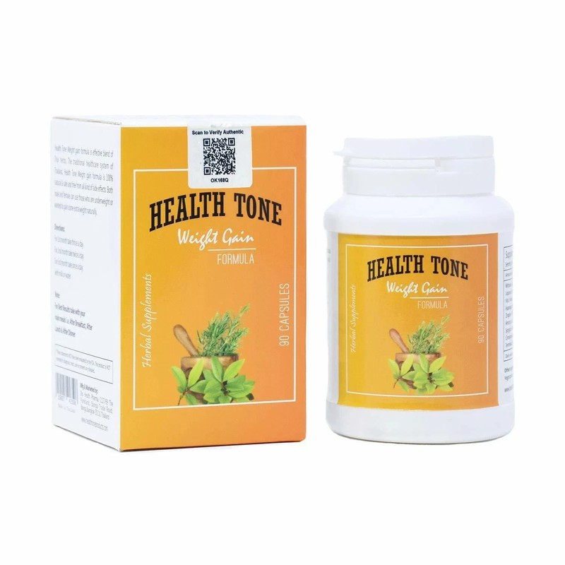 Health tone Herbal Weight Gain 90 Capsules LONG EXPIRY – Pack of 3