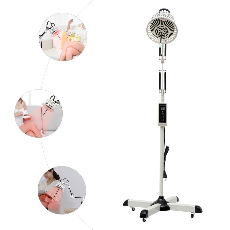 300W Floor Stand IR Infrared Red Heat Light Therapeutic Lamp Pain Relief gallery