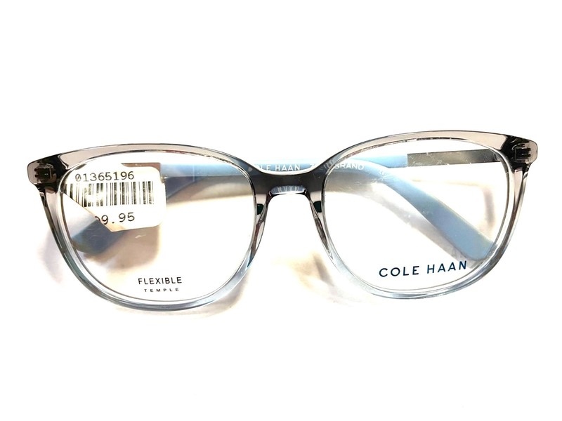 Cole Haan Eyeglasses Frames CH5044 400 BLUE FADE Gray Square Full Rim 52-17-135