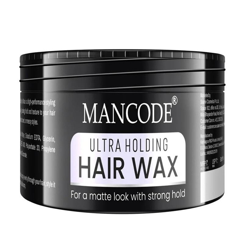 Mancode Ultra Holding Hair Wax for Men 100ml Matte Look Strong Hold No Greasy FS