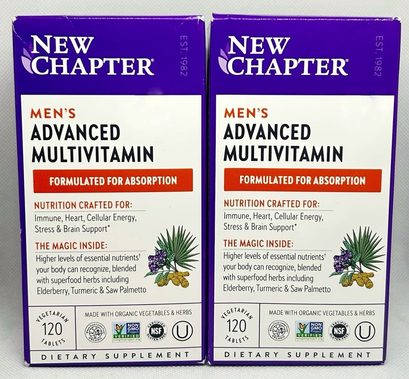 New Chapter Men’s Advanced Multivitamin (2×120=240 Vegetarian Tablts)NONGMO 3/27