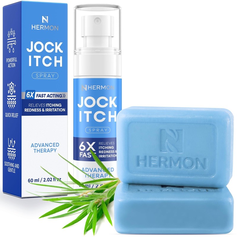Antifungal Jock Itch Spray & Soap Kit - Fast Relief for Itching, Burning & Redne gallery