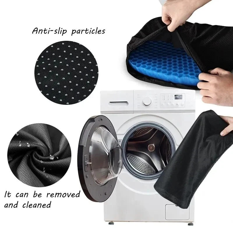 Gel Seat Cushion for Sciatica Relief | Office Chair Cushion for Pressure* gallery