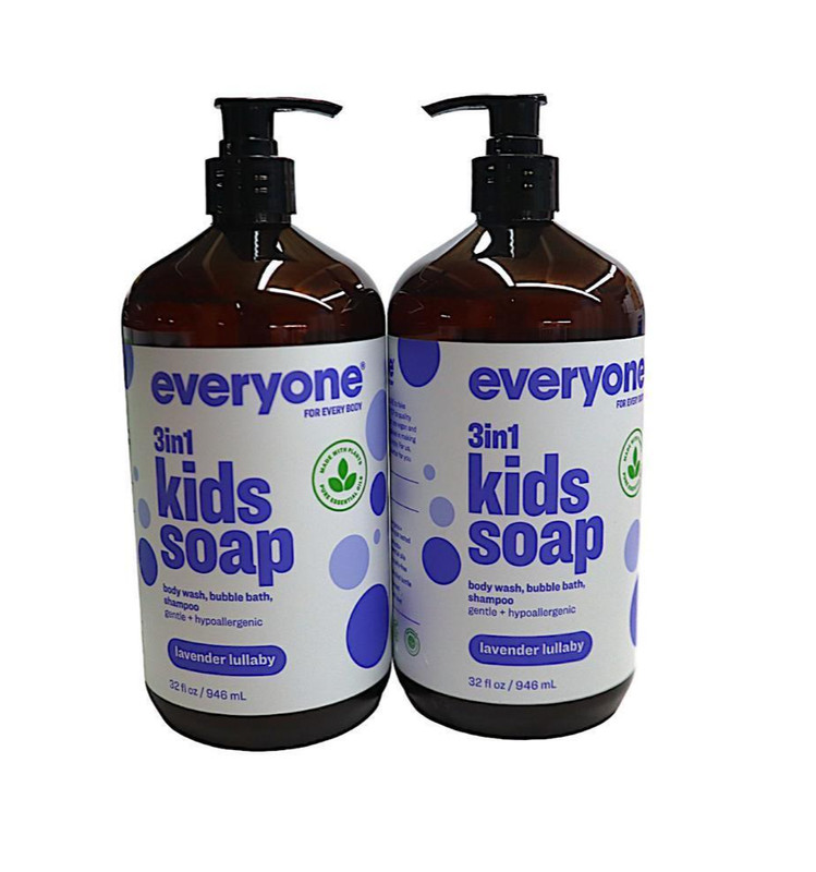 2 x Everyone For Every Body 3-in-1 Kids Soap ( Lavender Lullaby ) 32 fl. oz.