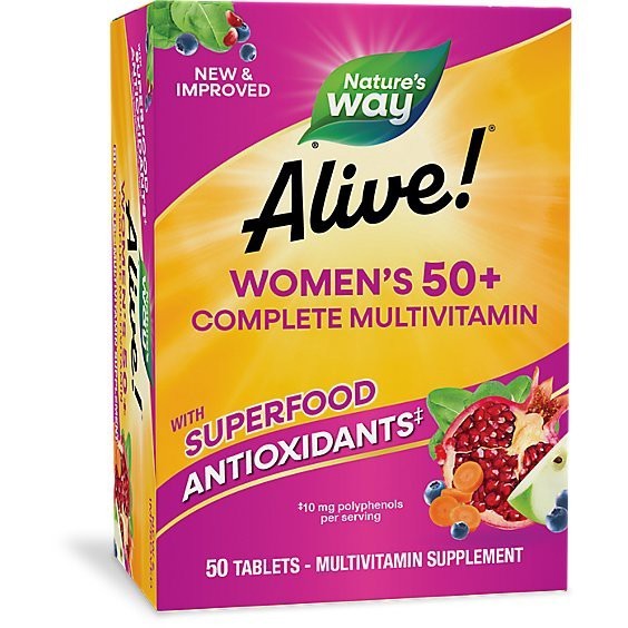 Nature’s Way Natures Way Alive Womens 50 Plus Multi – 50 Count