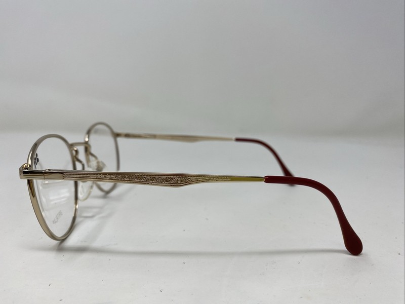 BRITALIA Italy SPRINGFIELD C4 48-18-140 Burgundy/Gold Eyeglasses Frame SB71 gallery
