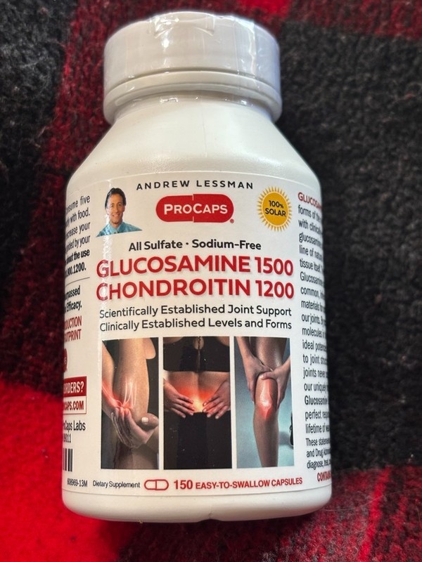 Andrew Lessman Glucosamine 1500 & Chondroitin 1200 150 Capsules Exp. 06/30/2028