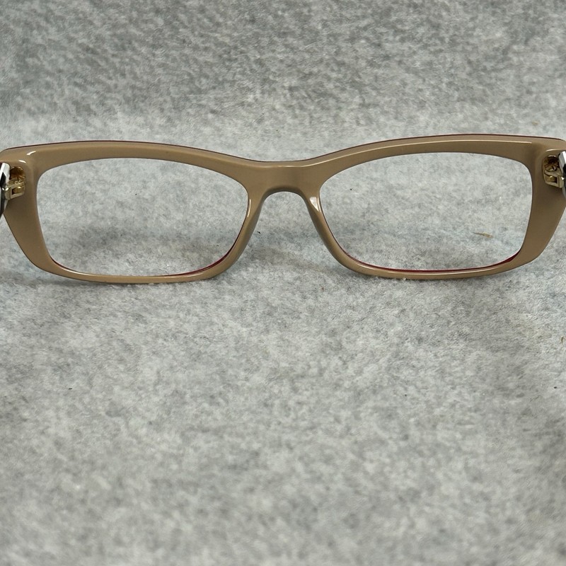 Prada PR 10XV Red Rectangular Eyeglass Frames Black White Striped 543101 gallery