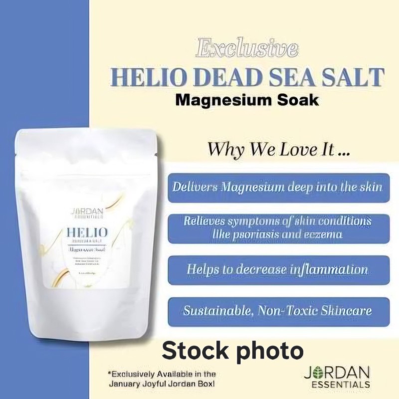 Jordan Essentials HELIO Dead Sea Salt Magnesium Soak, 5 Oz. New / Sealed Limited gallery