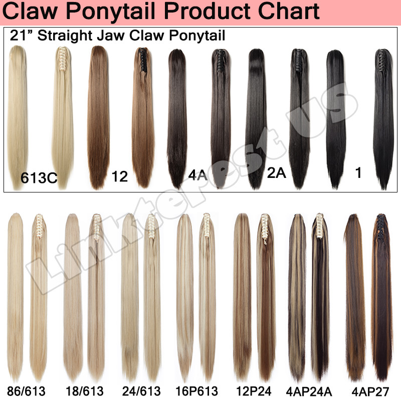 Any Shades Long Curly Hair Claw On Ponytail Clip In Hair Extension Fake Piece US gallery