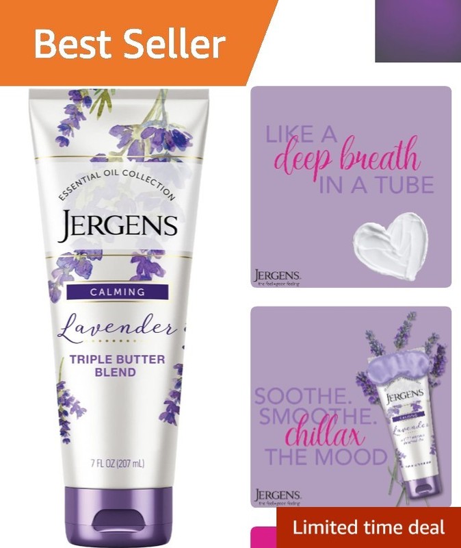 7 Oz Lavender Body Butter: Moisturizer with Shea & Essential Oils for Soft Skin