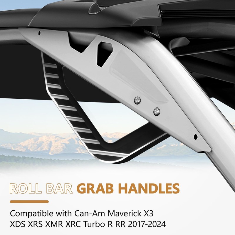 Aluminum Grab Handles Can-Am Maverick X3 2017-2025 Heavy Duty 1 Pair Accessories gallery