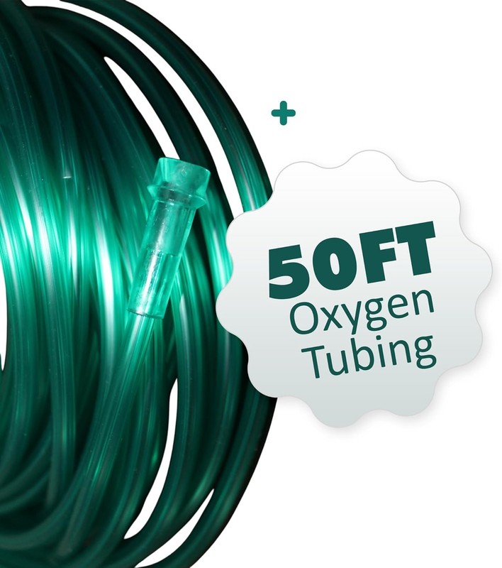 Oxygen Tubing 50FT Green Crush Resistant Non Kinking for Cannula Nasal Tubing gallery