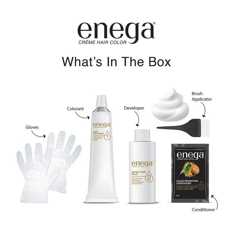 Enega Creme Hair Color, 3.16 Burgundy Shade 150ml gallery