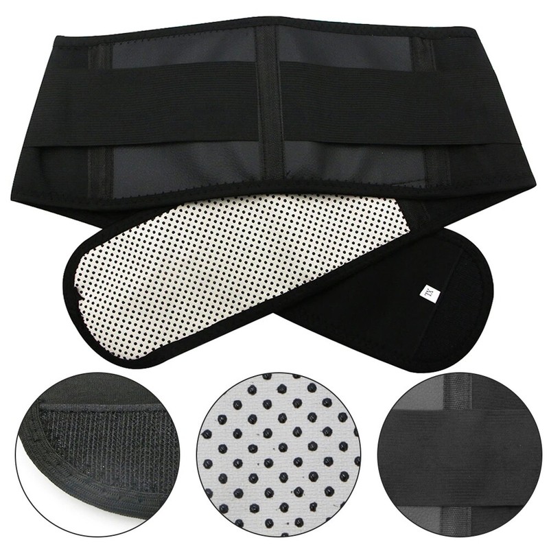 2Pcs Lower Back Brace Pain Self Heating Belt Lumbar Support Belt Gym gallery