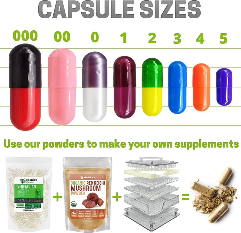 Size 3 Clear Empty Gelatin Pill Capsules Kosher Gel Caps Gluten-Free USA Made gallery
