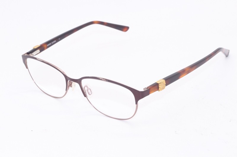 ANNE KLEIN AK 5059 208 BROWN HAVANA GUNMETAL AUTHENTIC FRAMES EYEGLASSES 53-16
