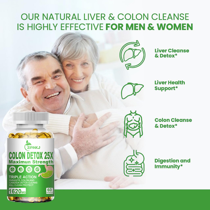 Colon Detox 25x Maximun Strength - Gut Support, Weight Loss, Constipation Relief gallery