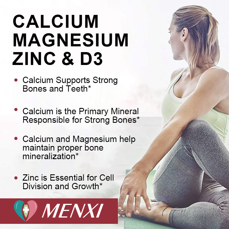 Vitamin D3 600iu Calcium 1425mg Magnesium 400mg Zinc 25mg Bone Muscle Health 1-4 gallery