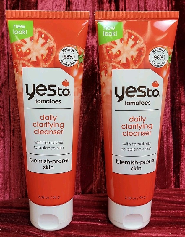 2x Lot YES To Tomatoes Prone Skin Daily Clarifying Cleanser 98% Natural 3.3oz
