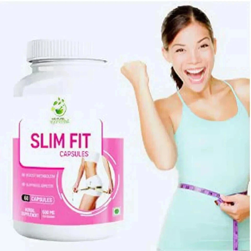 100% Natural Slimfit Body Weight Loss Fat Burning Fitness 60 capsule