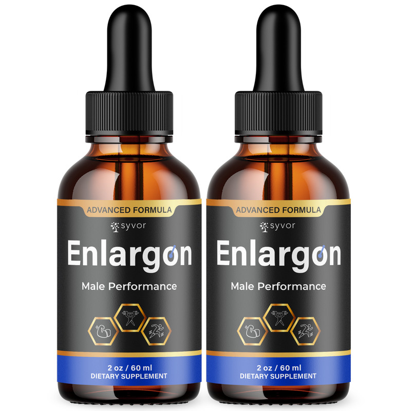 (2 Pack) Enlargon Male Support Drops Advanced Enlarg On Supplement 60 Servings