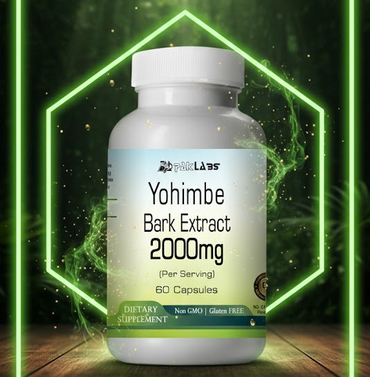 Yohimbine Bark Extract Capsules 2000mg Serving – Super Potency